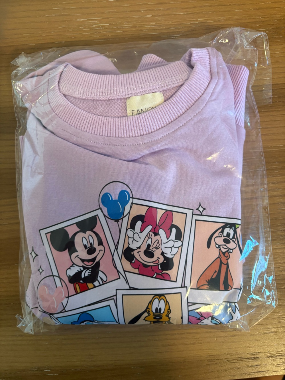 Disney Lilac Mickey & Friends Sweatshirt and Biker Shorts Set